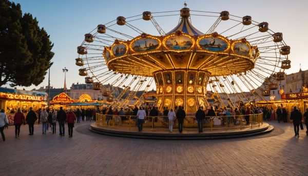 Le parc d'attractions luna park à Argelès-sur-Mer pour toute la famille
